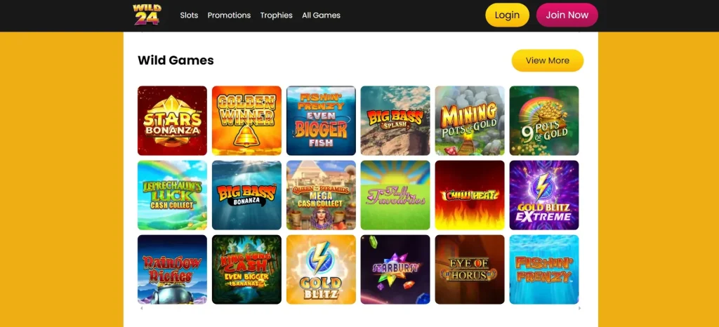 Screenshot of Wild24 online casino-3-image