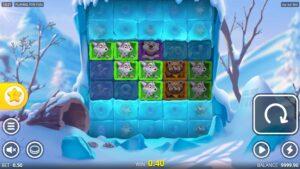 Screenshot of the Ice Ice Yeti slot by NoLimit City