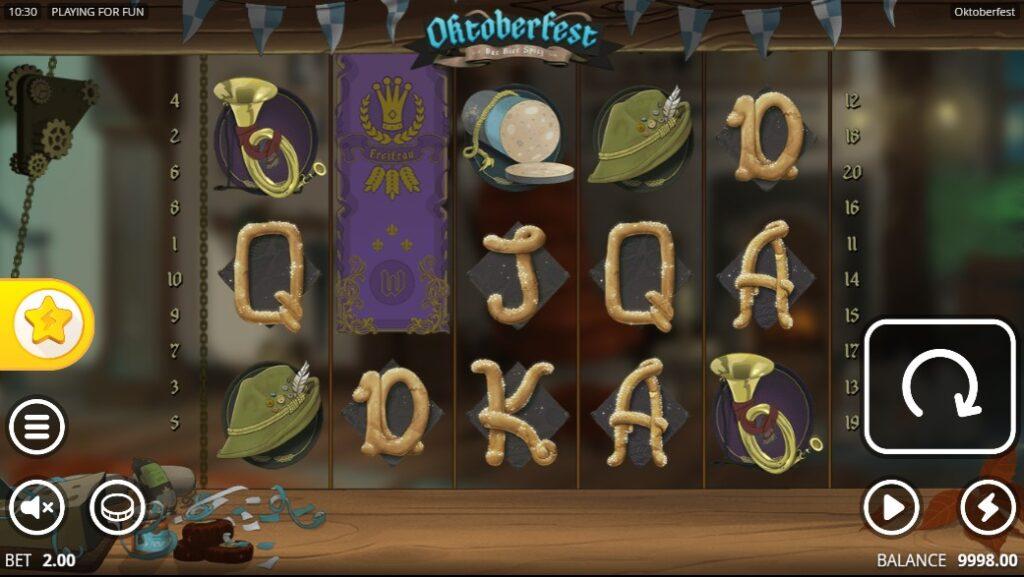 Screenshot of the Oktoberfest slot by NoLimit City