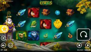 Screenshot of the Owls slot by NoLimit City