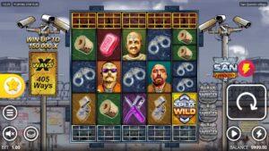 Screenshot of the San Quentin slot by NoLimit City